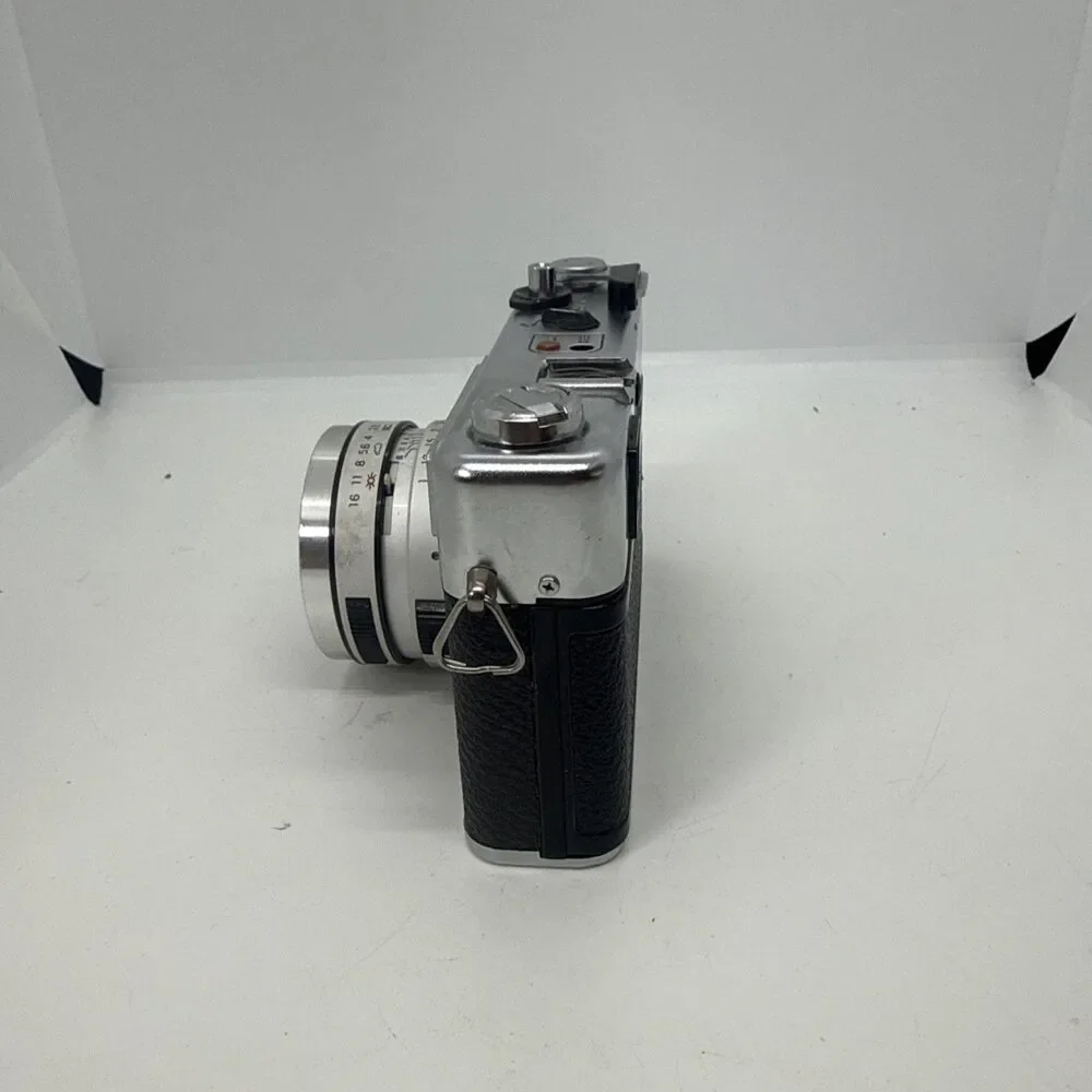 Yashica MG-1 35mm Rangefinder Camera w/ Yashinon 45mm f/2.8 Lens + Case Tested